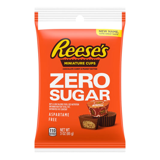 Reese's Mini Cups Peg Bag Zero Sugar 3oz 12ct