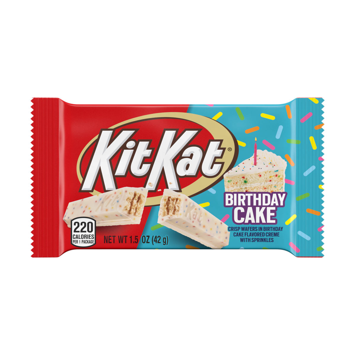 Kit Kat Birthday Cake White Crème with Sprinkles 1.5oz 24ct