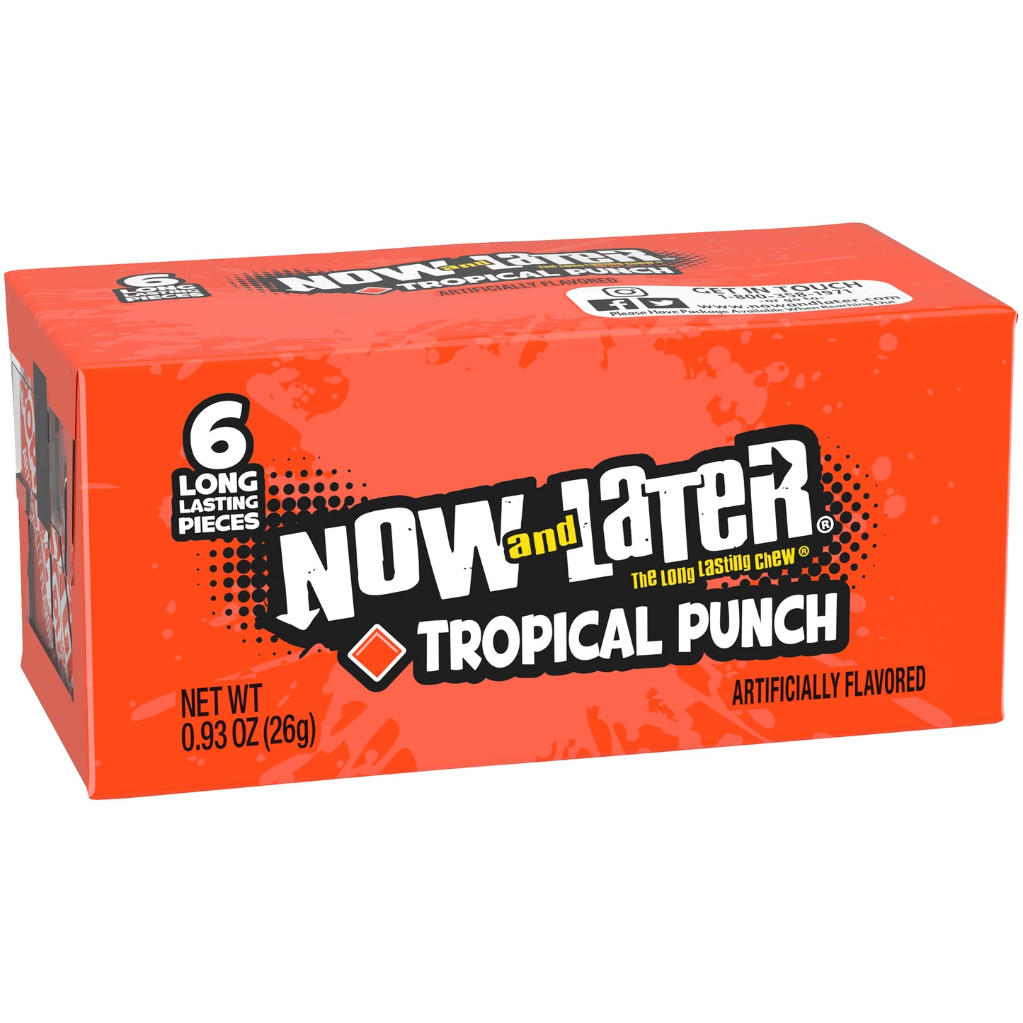 Now & Later 6pc Tropical Punch 0.93oz 24ct
