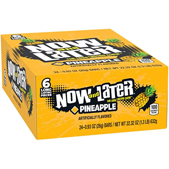 Now & Later 6pc Pineapple  0.93oz 24ct