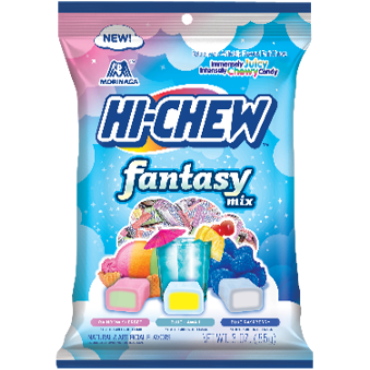 Hi Chew Bag Fantasy Mix(Rainbow Sherbet, Blue Hawaii, Blue Raspberry) 3oz 6ct
