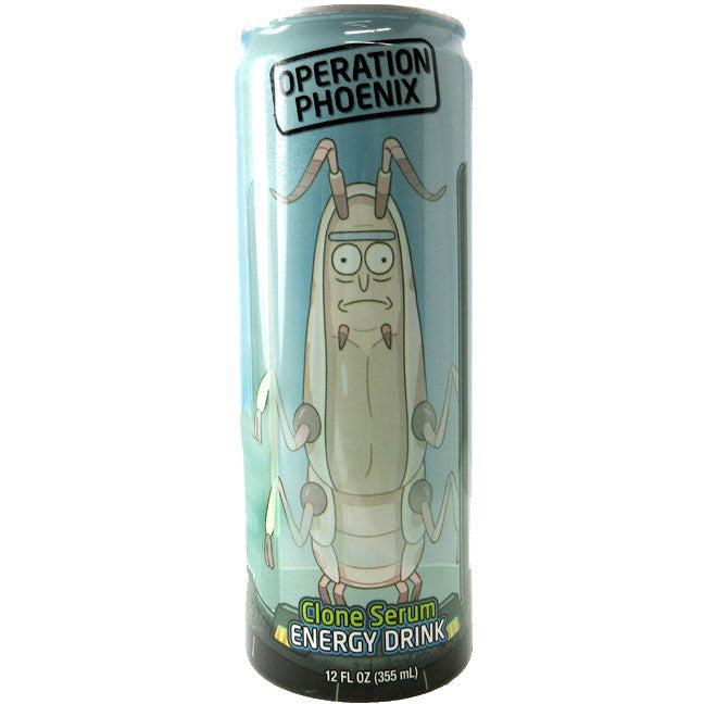 Boston America Rick & Morty Operation Phoenix Clone Energy Drink 355ml 12ct (Shipping Extra, Click for Details)