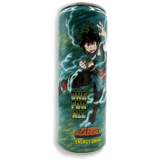 Boston America My Hero Academia Deku One For All Energy Drink 355ml 12ct (Shipping Extra, Click for Details)