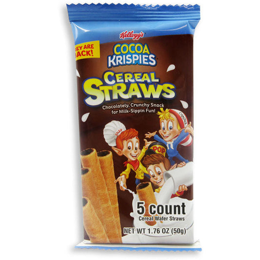 Kellogg's Cocoa Krispies Cereal Straws 5pcs 1.76oz 24ct