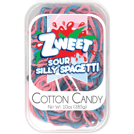 Zweet Sour Spagetti Cotton Candy Tray (Halal & Kosher Certified) 10oz - 285g 6ct