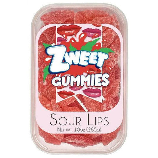 Zweet Gummies Sour Lips Tray (Halal & Kosher Certified) 10oz - 285g 6ct