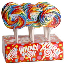 Adams & Brooks Display Whirly Pop Rainbow 1.5oz 24ct - candynow.ca