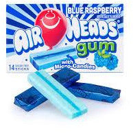 Airheads Gum Blue Raspberry 1.185oz 12ct - candynow.ca