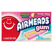 Airheads Gum Paradise Blends Raspberry Lemonade 1.185oz 12ct - candynow.ca