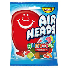 Airheads Gummies Peg 3.8oz 12ct - candynow.ca