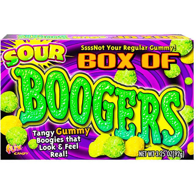 Box Of Boogers Sour Theater Box 3.25oz 24ct
