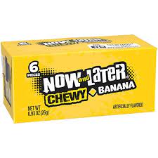 Now & Later 6pc Chewy Banana 0.93oz 24ct