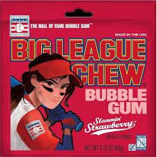 Big League Chew Girl Strawberry 2.12oz 12ct