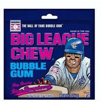 Big League Chew Blue Raspberry  2.12oz 12ct - candynow.ca