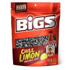 Big's Sunflower Seeds Chili Limon Peg Bags 5.35oz 12ct