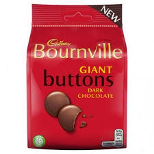 Cadbury Bournville Dark Giant Buttons Pouch 95g 10ct (UK)