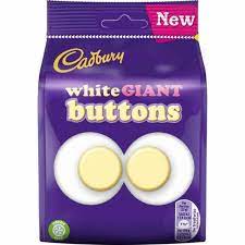 Cadbury Buttons Bag Giant White 95g 10ct (UK)