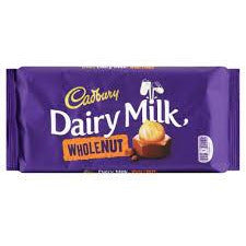 Cadbury Dairy Milk Wholenut 200g 14ct (UK) - candynow.ca