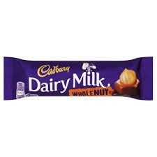 Cadbury Dairy Milk Wholenut Standard 45g 48ct (UK) - candynow.ca