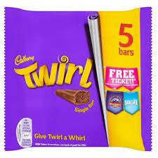 Cadbury Twirl 5pk 108g 20ct (UK) - candynow.ca