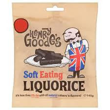 Candyland Henry Goode's Soft Liquorice 140g 12ct (UK) - candynow.ca