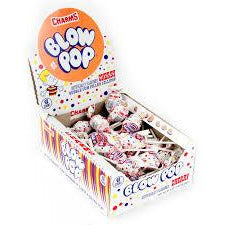 Charms Blow Pop Cherry 48ct - candynow.ca
