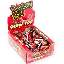 Charms Blow Pop Kiwi Berry Blast 48ct - candynow.ca