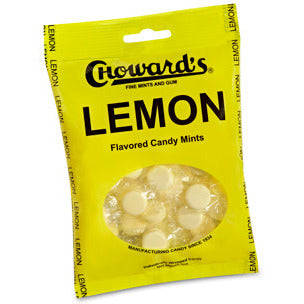 Choward's Mints Lemon Peg Bag 3oz 12ct