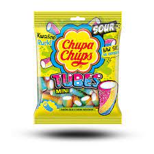 Chupa Chups Gummi Tubes Sour 90g 18ct (Europe)