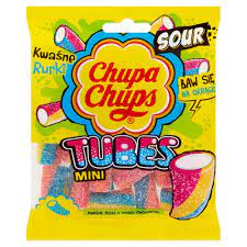 Chupa Chups Gummi Tubes Sour 90g 18ct (Europe)