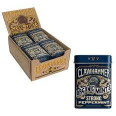 Clawhammer Strong Peppermint Organic Mints 12ct - candynow.ca
