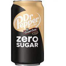 Dr Pepper & Cream Soda Zero Sugar 12oz 12ct (Shipping Extra, Click for Details)