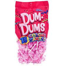 Dum Dum Color Party Bag Hot Pink - Watermelon 12.8oz 75ct - candynow.ca