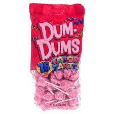 Dum Dum Color Party Bag Light Pink - Bubble Gum 12.8z 75ct - candynow.ca