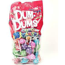 Dum Dum Color Party Bag Rainbow 12.8z 75ct - candynow.ca