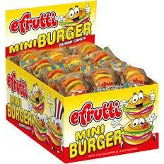 E-Frutti Mini Gummi Burgers .32oz 60ct - candynow.ca