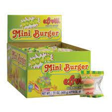 E-Frutti Mini Gummi Sour Burger  .32oz 60ct - candynow.ca