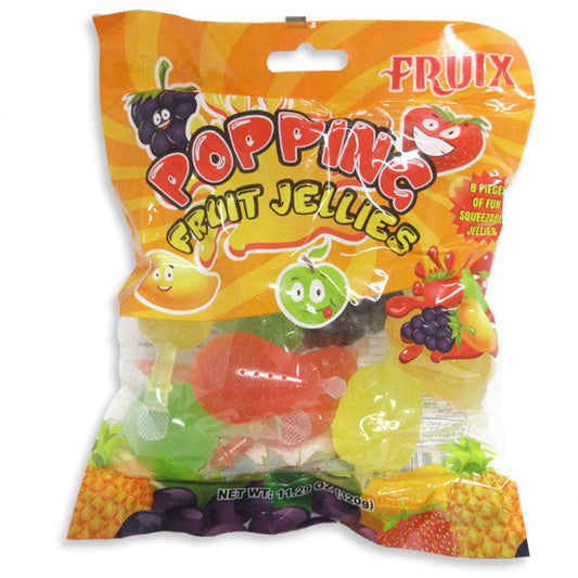 Fruix Poppin Fruit Jellies Bag Large 11.29oz 24ct
