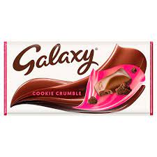 Galaxy Cookie Crumble Chocolate Sharing Bar 114g 24ct (UK)