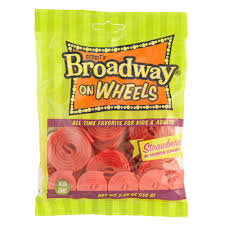 Gerrit Broadway Strawberry Wheels Bag 5.29oz 12ct - candynow.ca