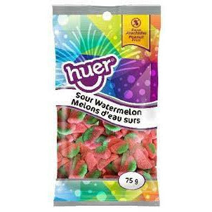 Huer Sour Watermelon Peg Bag 75g 12ct