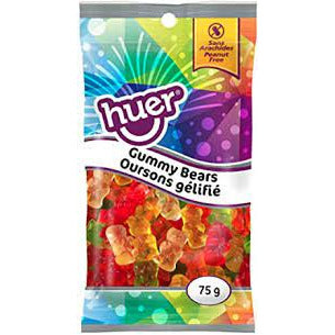 Huer Gummy Bears Peg Bag 75g 12ct