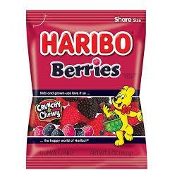 Haribo Peg Bag Berries  5oz 12ct - candynow.ca
