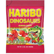 Haribo Peg Bag Dinosaurs 5oz 12ct - candynow.ca