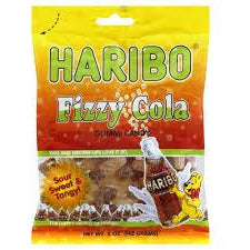 Haribo Peg Bag  Fizzy Cola 5 Oz 12ct - candynow.ca