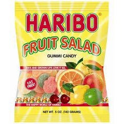 Haribo Peg Bag Fruit Salad 5oz 12ct - candynow.ca