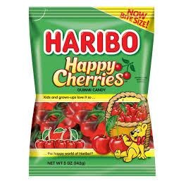 Haribo Peg Bag Happy Cherries 5oz 12ct - candynow.ca