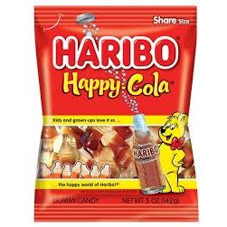 Haribo Peg Bag Happy Cola 5oz 12ct - candynow.ca