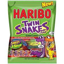Haribo Peg Bag Twin Snakes 5 oz 12ct - candynow.ca
