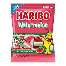 Haribo Peg Bag Watermelon Soft & Sweet 4.1oz 12ct - candynow.ca